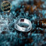 Ring Bible Verse Elegant Silver Band With Nano Chip My Nano Jewelry